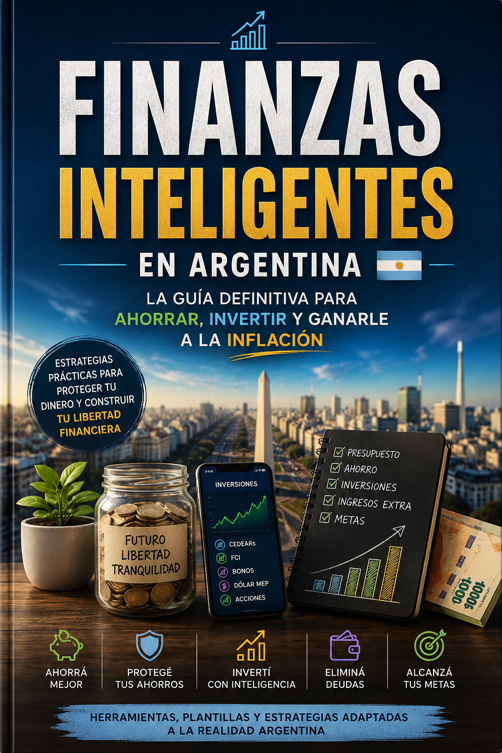 Finanzas Inteligentes en Argentina: La Guía Definitiva para Ahorrar, Invertir y Ganarle a la Inflación + Plantilla Excel De Regalo